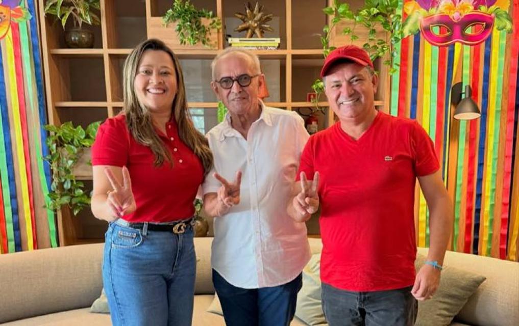 Larúcia Sá, Cícero Lucena e Luiz Claudino. Foto: D